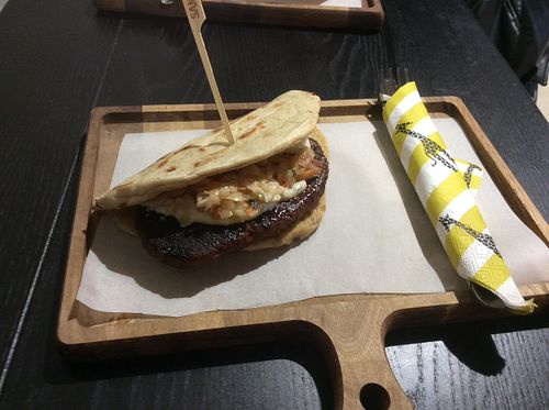 The cevatipi or however it’s spelt! A vegan version of a Balkan mincemeat speciality. at Vegebar in Belgrade