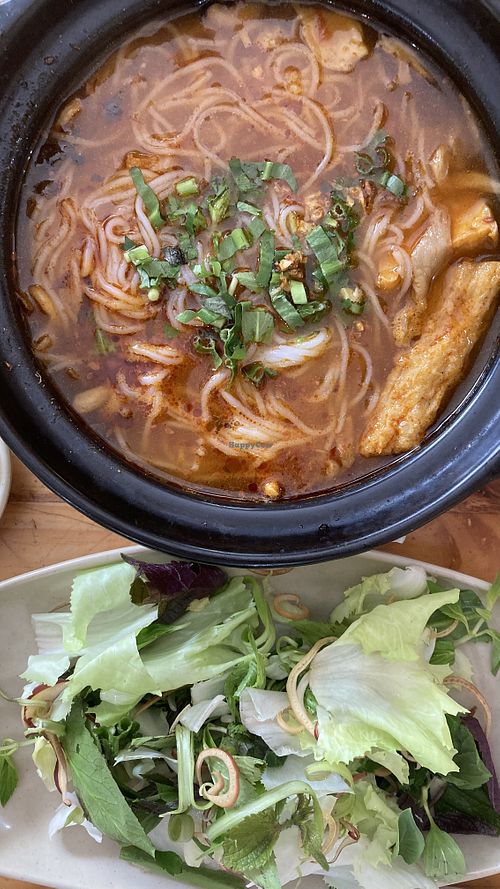 Thai noodle soup  at Hoang Nhi - P1 in Da Lat