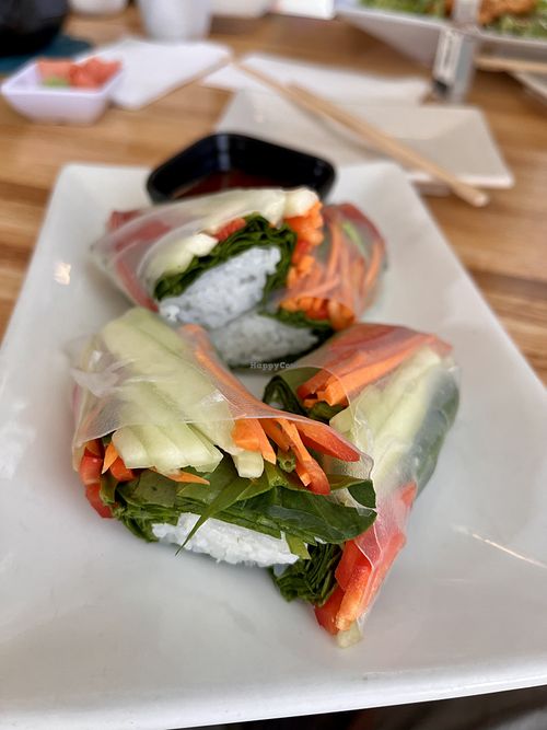Fresh spring roll super healthy & yummy   at Namikaze in Fresno