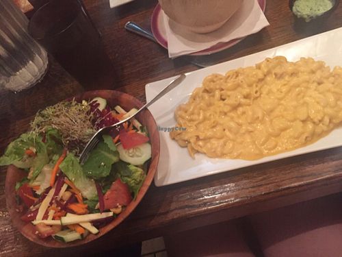best vegan restaurant ever. Mac and cheese was heavenly. I also recommend the pirogies. and your life will be changed after the cheese cake.  at Kaya's Kitchen in Belmar