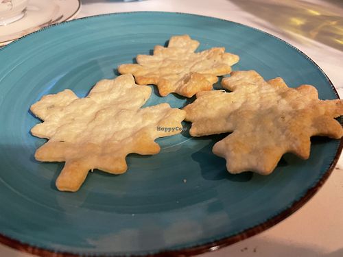 Crackers to go with beet tarter  at 4th Street Social Club in Santa Rosa