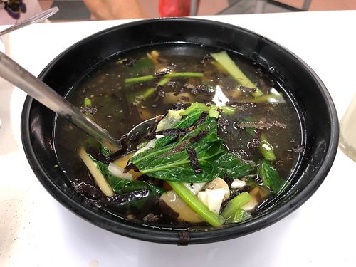 Seaweed soup at Zi Zai Vegetarian 自在齋 - Bishan in Central Singapore