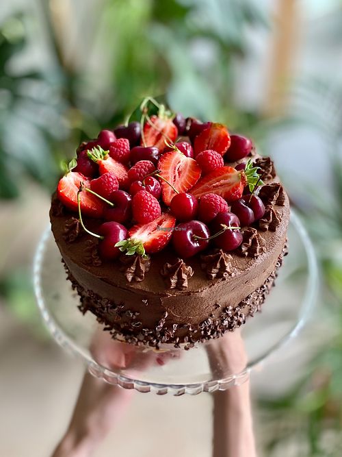Vegan Polish Forest at Eter Vegan Bakery in Warsaw