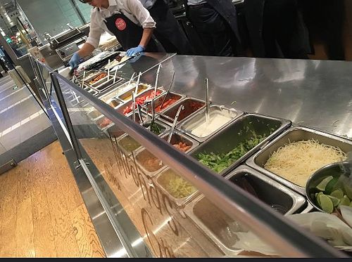 Ingredient display at Taco Rico - Ark Hills in Tokyo