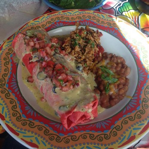Black Bean Veggie Burrito at Mother's Cantina - Philadelphia in Ocean City