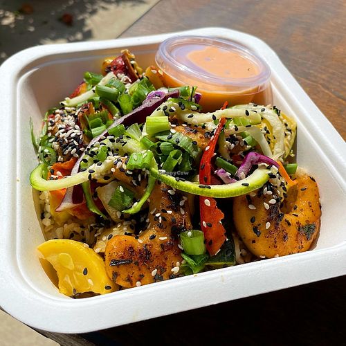 Cajun Shrimp Bowl at GO Buddha in Rocky River