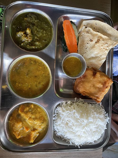 Thali   at Vegan Food Heaven in Barcelona