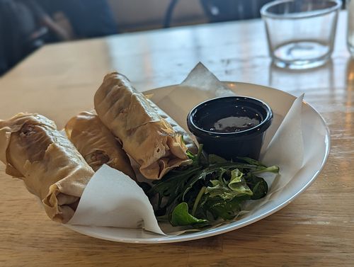 Vegan spring rolls at KCH - 古晉 in North Perth