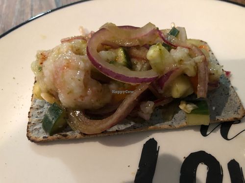 Aguachile de camarón at Anchor Vegan Seafood - Food Truck in Mexico City