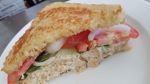 Tuna sandwich at JMT Vegan Eats in Virginia Beach
