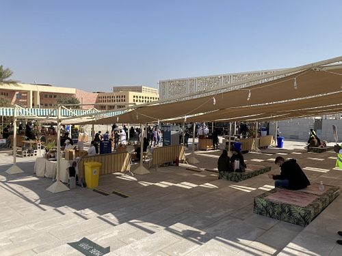 Seating  at Torba Farmers Market  in Al-rayyan