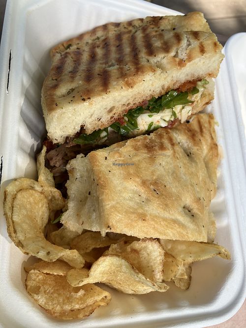 Vegan Penfield Road Panini  at Tree Town Cafe in Penfield