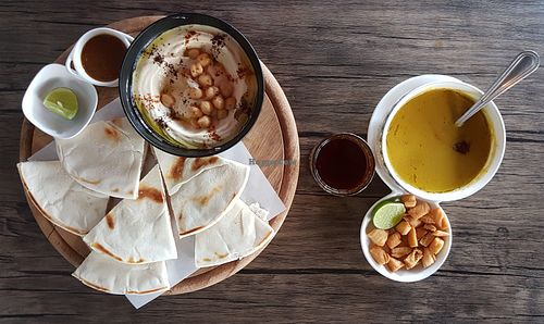 Hummus & lentil soup at Falafel&Hummus in Pattaya