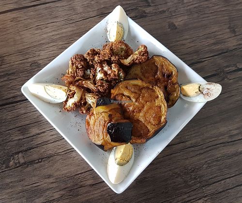 Veggie plate at Falafel&Hummus in Pattaya