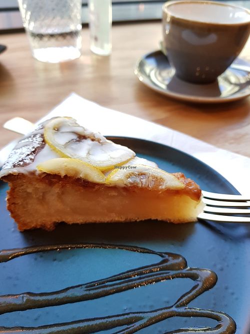 Lemon drizzle cake at The Vibe in Liverpool