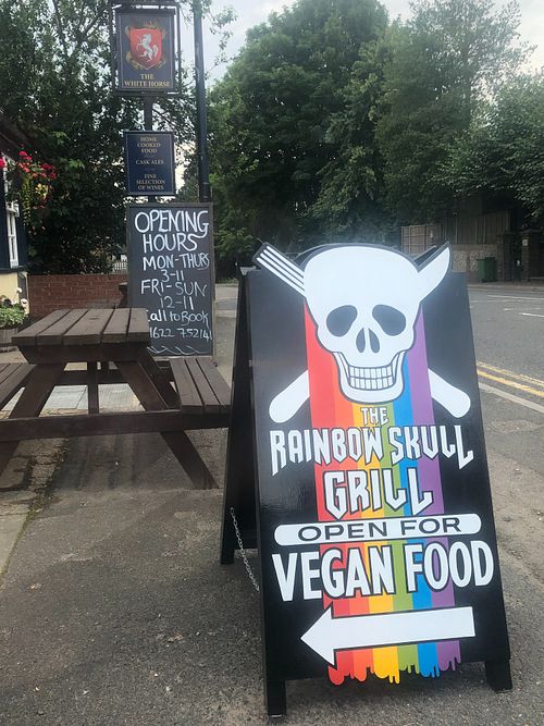 They are located behind The White Horse pub. at The Rainbow Skull in Maidstone