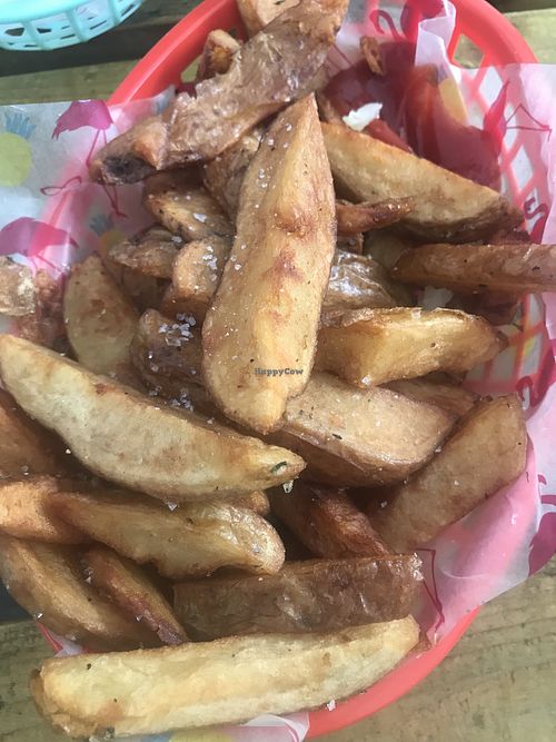 Amazing chips 💚 at The Rainbow Skull in Maidstone