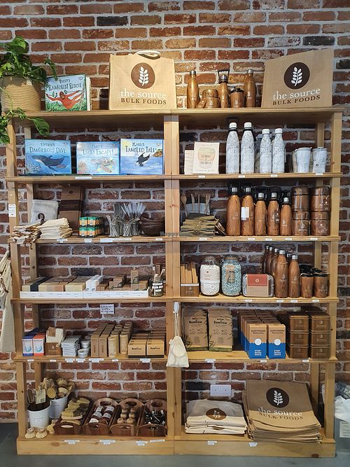 Plastic free items which also help reduce waste! at The Source Bulk Foods in Brighton