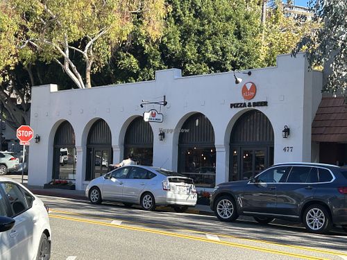 From the street  at Slice in Laguna Beach