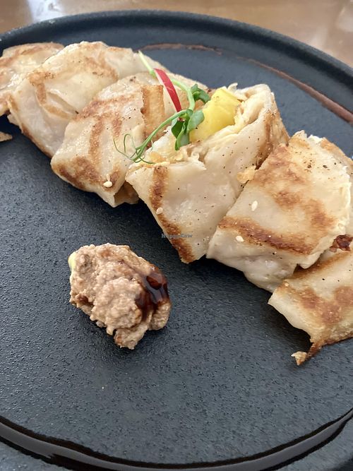 Taiwanese vegan egg pancake #Veganuary at The Little Poet in Hobart