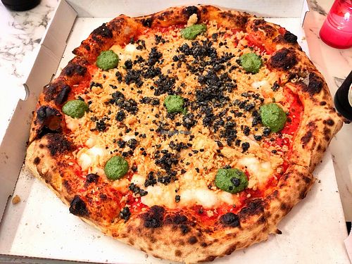 The Big 4 (cheeses) at Mastino Pizza in Amsterdam