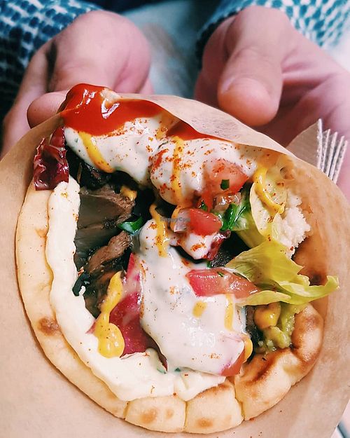 Vegan souvlaki at Cookoomela Lab - Kalliga in Athens