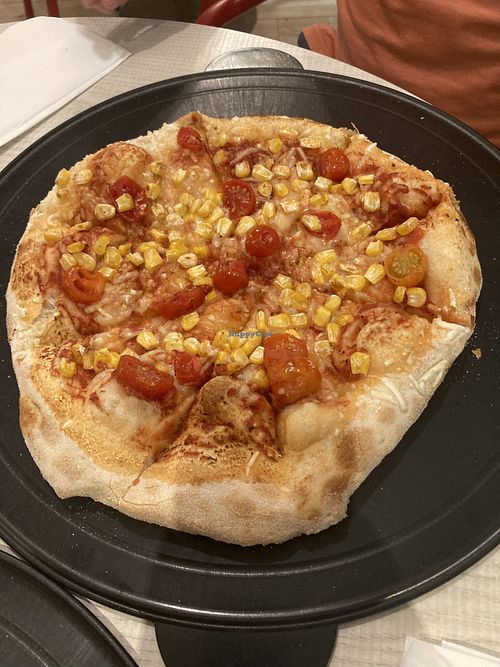 ‘Vegan pizza'  at Telepizza in Portimao