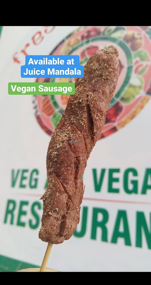 Vegan Sausage at Juice Mandala in Lalitpur