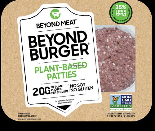 Beyond Burger patties. Photo by Green Monday.  at The Future Butcher 新肉檔 in Central Singapore