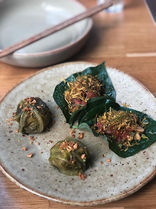 miang laos and betel leaf at alter in East London