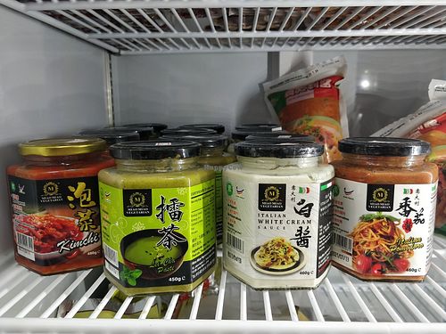 Kimchi, thunder tea paste and others at Ixora Vegetarian Organic 依索啦 in Central Singapore