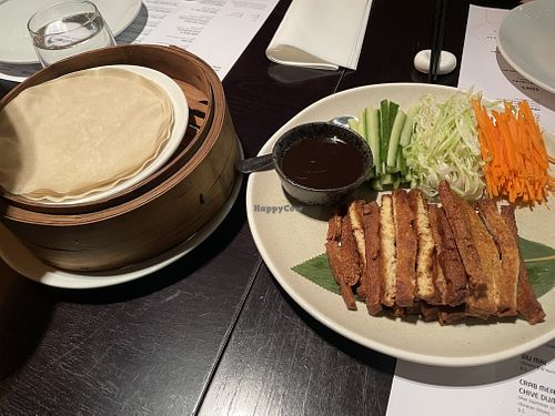 Tasty tofu but the pancakes were a bit dry  at Opium  in Glasgow