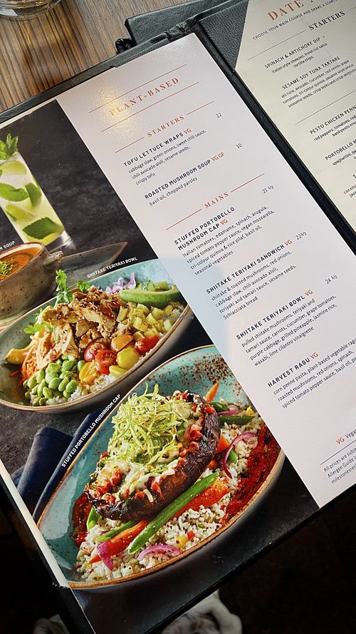 Plant-based section  at Milestones in Whistler