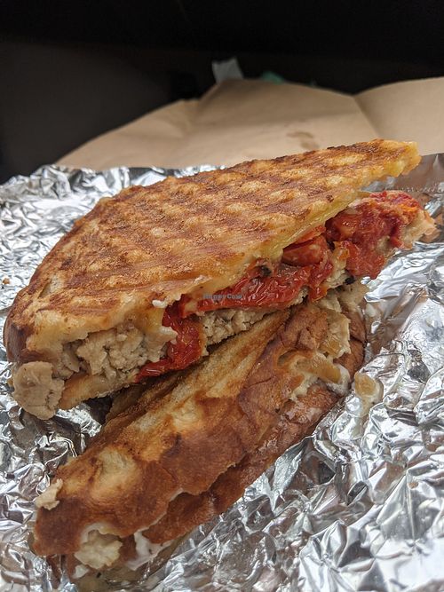 Tall Dark and Vegan 🌱 (Chik'n) at South Coast Deli in Santa Barbara