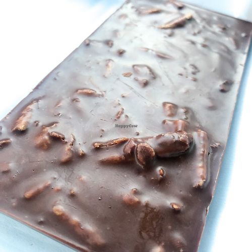 Milk chocolate potato chip at Soul Brain Vegan Chocolates in Simi Valley