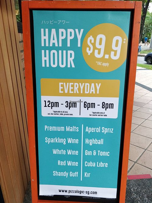 Happy hours at Trattoria Pizzeria Logic in Central Singapore