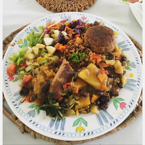 soul food at Vegan Cottage in Bridgetown