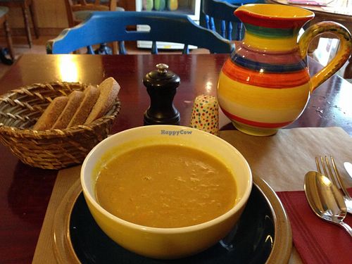Pumpkin, basil & ginger soup @ Chez Helen, Antibes at Chez Helen in Antibes
