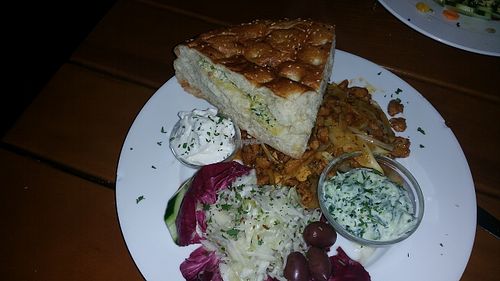 Tzatziki and Greece plate  at Viasko - Bar und Restaurant in Berlin