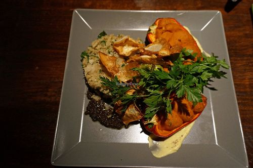 Cauliflower-almond Rice w/ Cashew-Pepper at Viasko - Bar und Restaurant in Berlin