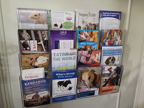 They have free brochures at Animal Liberation Queensland in Annerley
