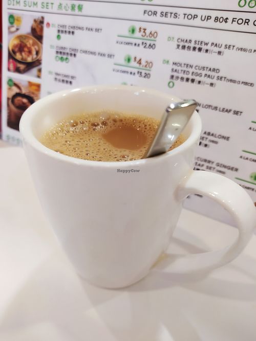 Add $1 for the YuanYang (coffee and tea combined) at Grove 素林 - Canberra in North Singapore