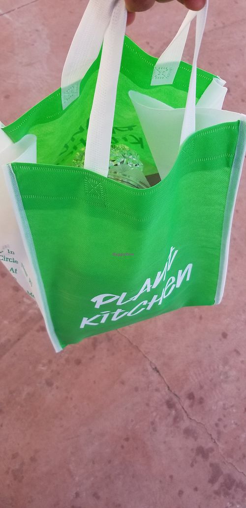 Reusable bag at Plant Kitchen in Amman