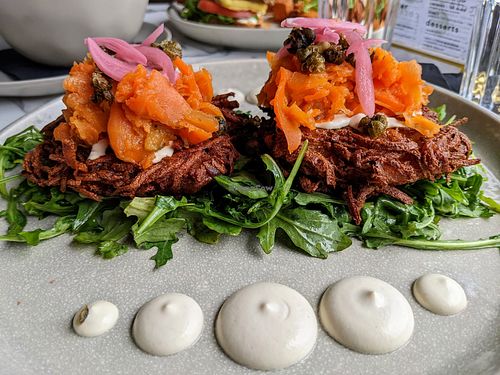 Lox and Latkes at Astoria Bistro Botanique in Gatineau