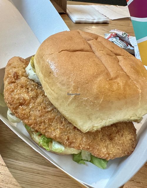 Vegan fish filet   at PLNT Burger in Mclean