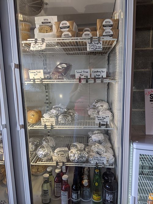 Refrigerator case at Sinfull Bakery in Houston