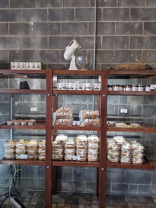 Shelf stable baked goodies, jams, granola at Sinfull Bakery in Houston