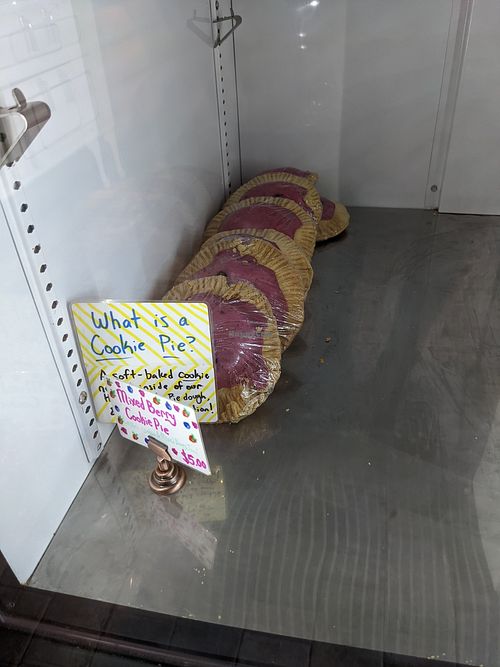 New item - cookie pie! at Sinfull Bakery in Houston