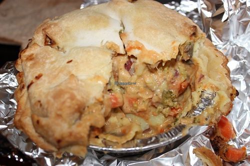 Vegetable pot pie at Sinfull Bakery in Houston