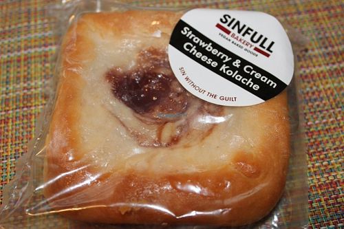 Strawberry & Cream Cheese Kolache at Sinfull Bakery in Houston
